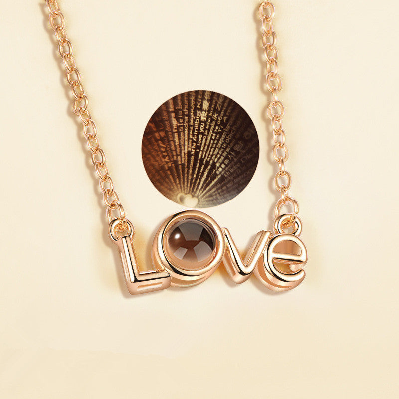 Ti amo 100 lingue collana di proiezione della memoria d'amore