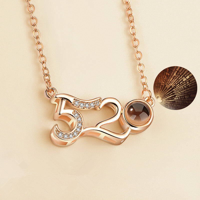 Ti amo 100 lingue collana di proiezione della memoria d'amore