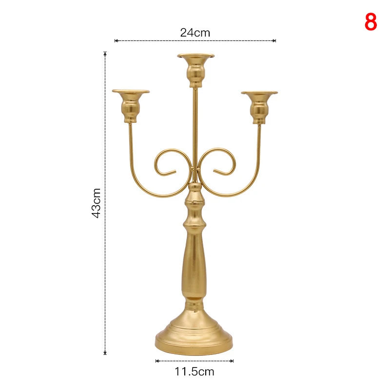Candelabro Decor Portacandele per Matrimonio in Stile Europeo