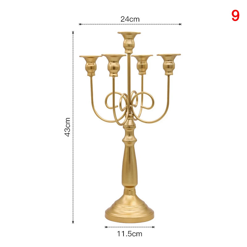 Candelabro Decor Portacandele per Matrimonio in Stile Europeo
