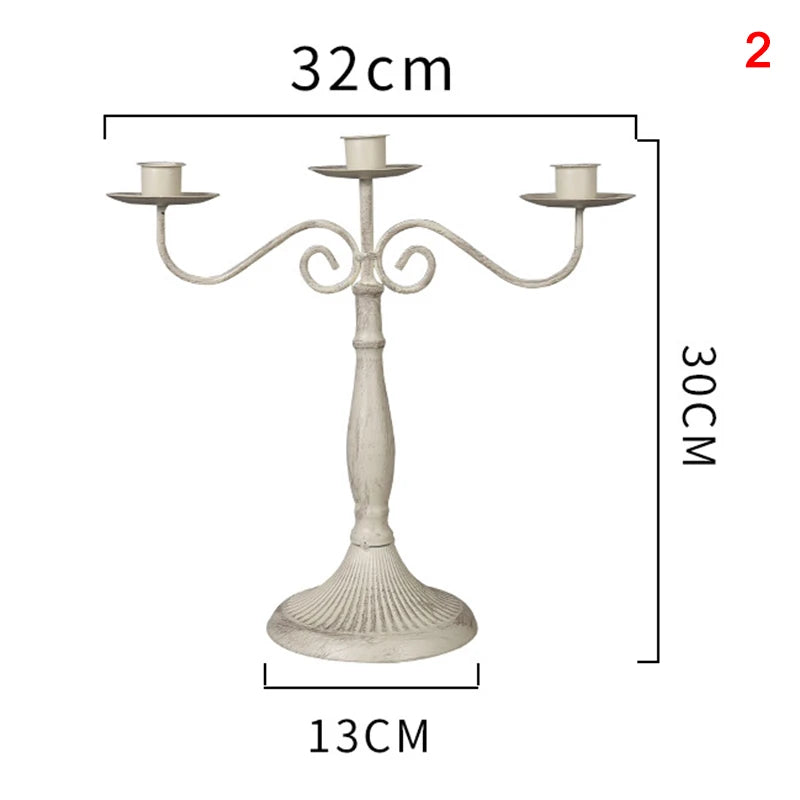 Candelabro Decor Portacandele per Matrimonio in Stile Europeo