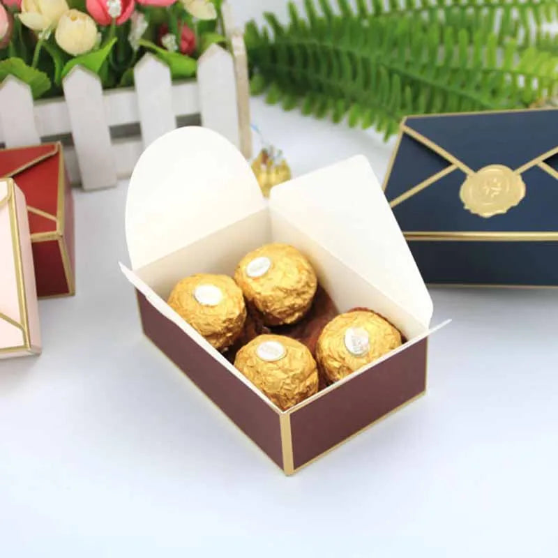 New Gift Boxes Packaging Envelope Shape Wedding Favor Gift.