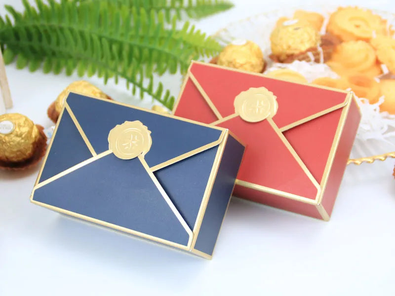 New Gift Boxes Packaging Envelope Shape Wedding Favor Gift.