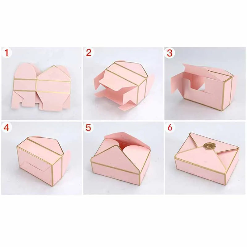 New Gift Boxes Packaging Envelope Shape Wedding Favor Gift.