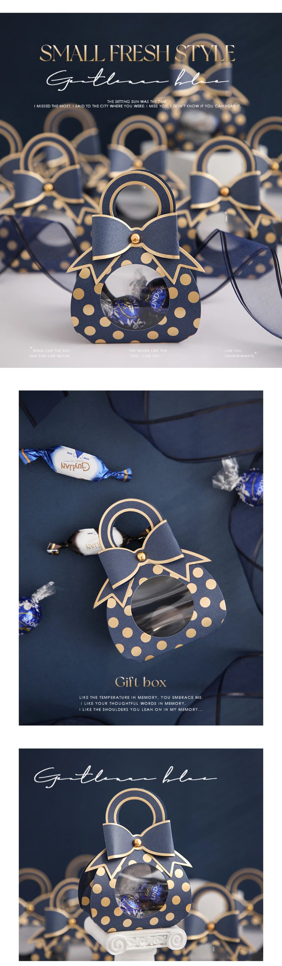 Sacchetto di caramelle creativo stile ciuccio, scatola di cioccolatini per bomboniere di nozze. 50 pezzi