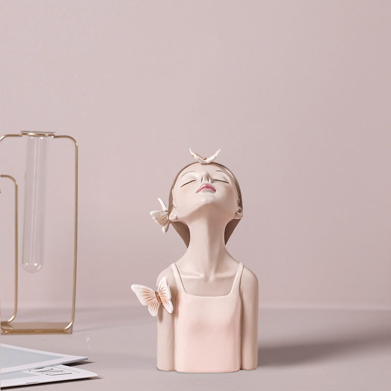 Bubble Girl Harz Ornamente Nordic Creative Home