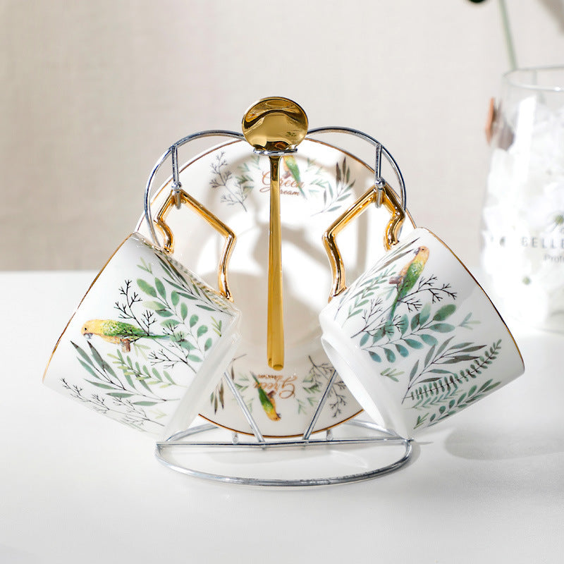 Set di tazze e piattini da caffè in ceramica Set da tè europeo