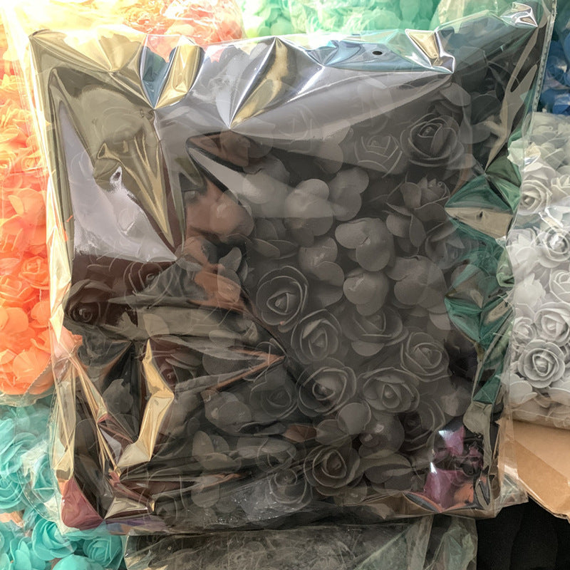 Diameter 3cm Foam Rose Artificial Flowers 500Pcs