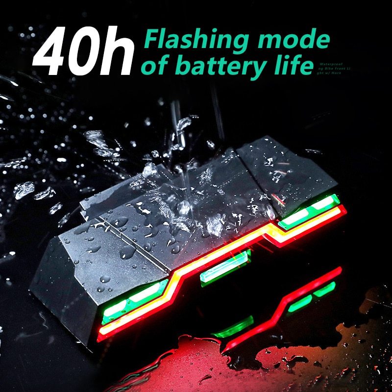 Fanale posteriore per bicicletta impermeabile Fanale posteriore ricaricabile tramite USB Fanale posteriore per bicicletta 3 colori 