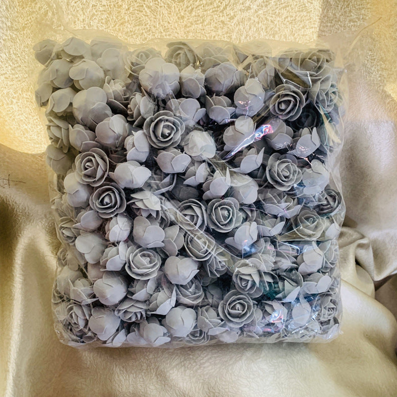 Diameter 3cm Foam Rose Artificial Flowers 500Pcs