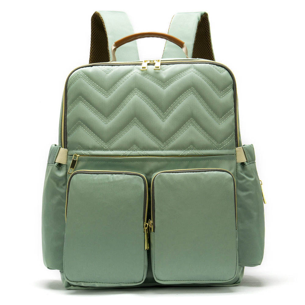Zaino da viaggio per mamma e bambino in stile retrò, di grande capacità