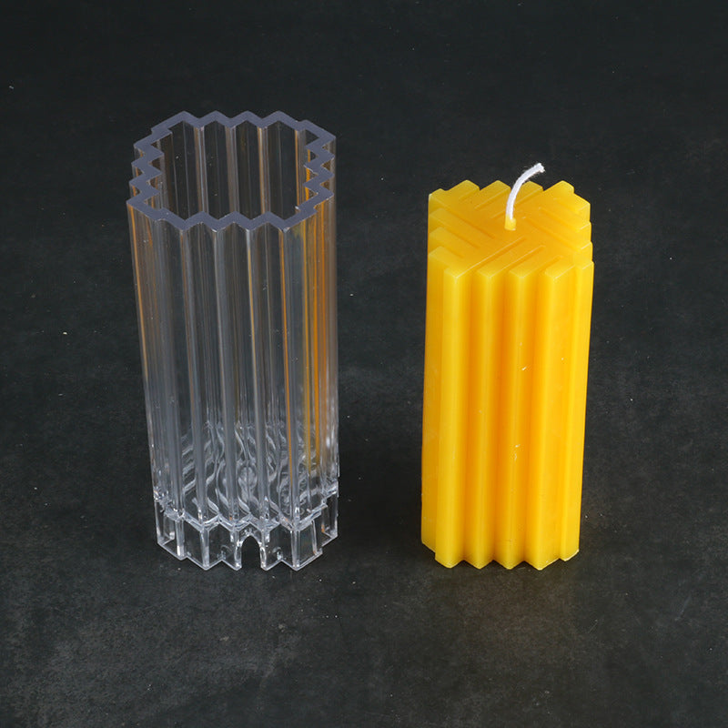 Stampo per candele con motivo a intreccio quadrato creativo