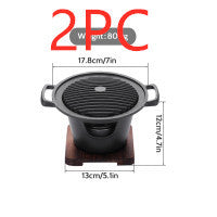 Padella antiaderente BBQ Mini Grill, non teme di bruciare