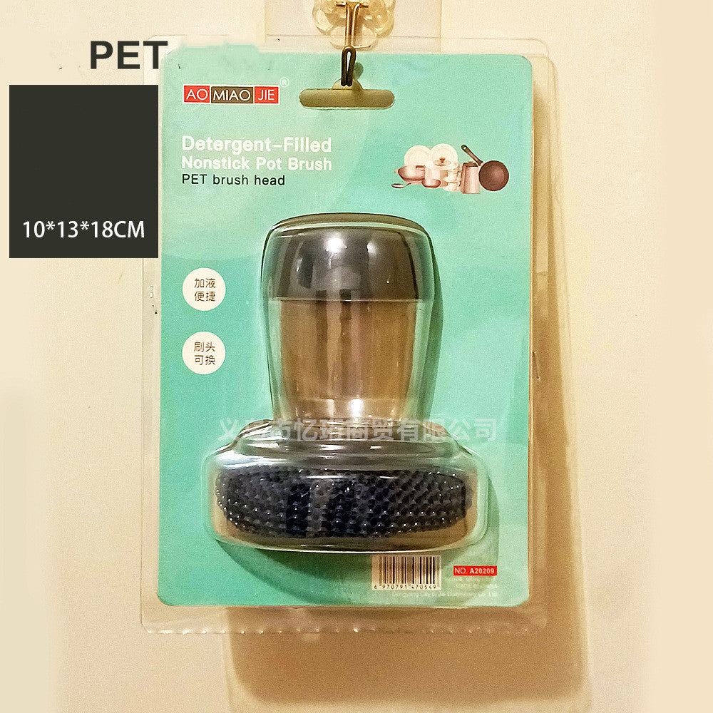 Detergente per spazzole palmari con dispenser di sapone da cucina