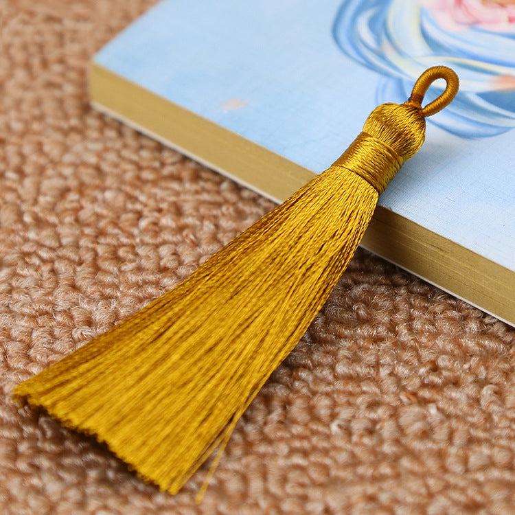Bookmark Polyester Faux Ice Silk Coil Tassel Chinese Design
