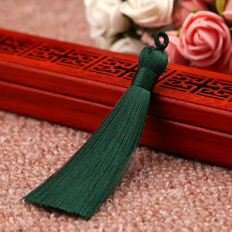 Bookmark Polyester Faux Ice Silk Coil Tassel Chinese Design