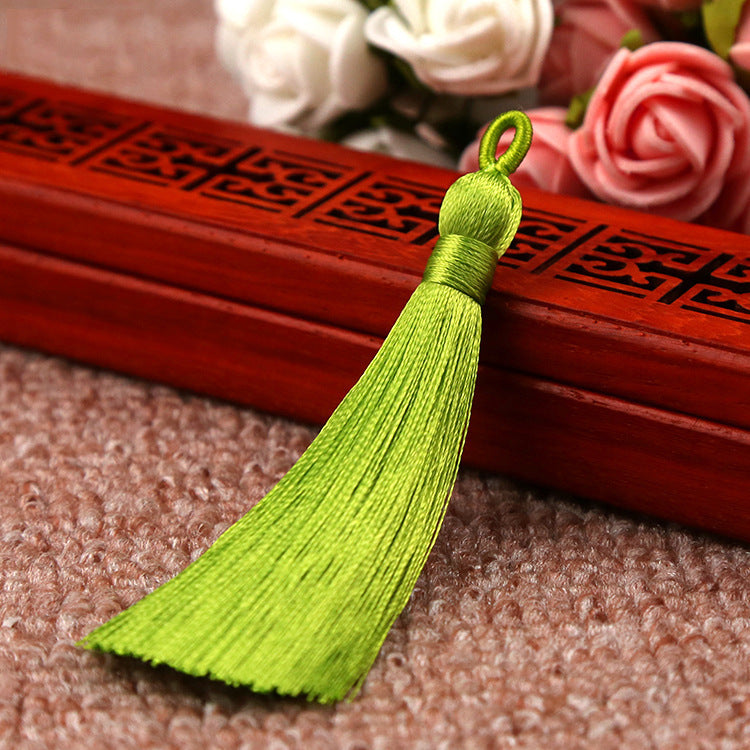 Bookmark Polyester Faux Ice Silk Coil Tassel Chinese Design