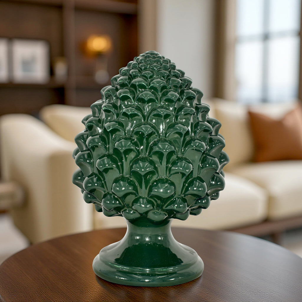 Pigna semilavorata altezza 15/35 Verde Antico