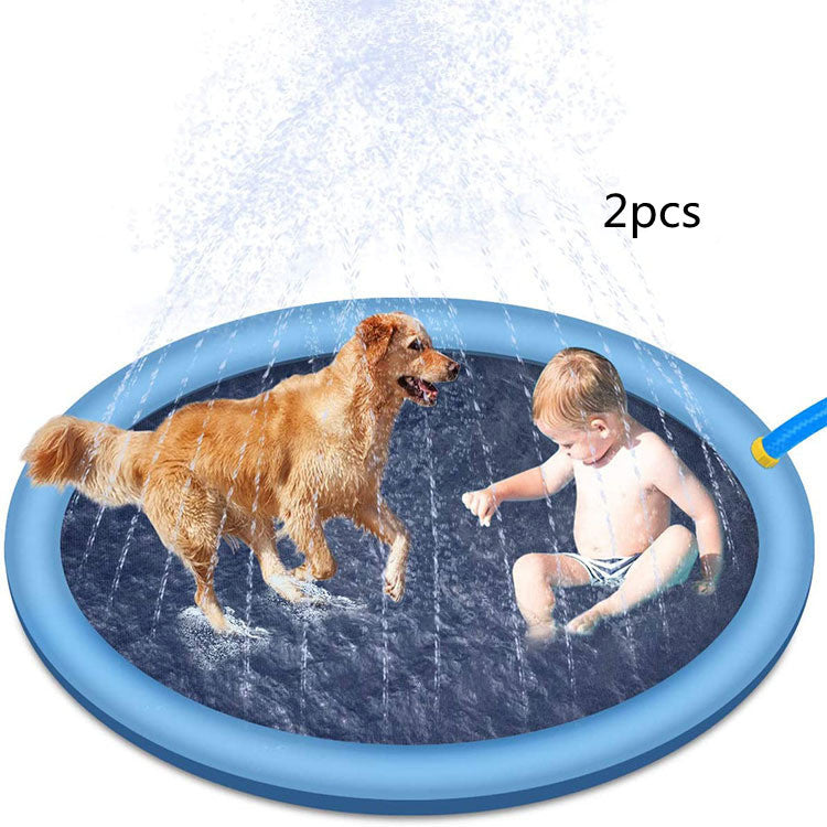 Tappetino antiscivolo per bambini e cani, ideale per piscine estive all'aperto.