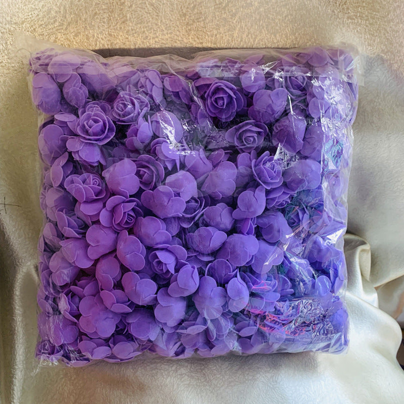 Diameter 3cm Foam Rose Artificial Flowers 500Pcs