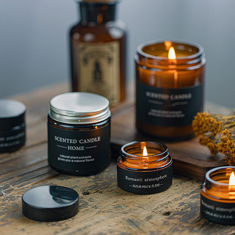 Vintage Scented Candles Sealed in Thicken Glass Jar