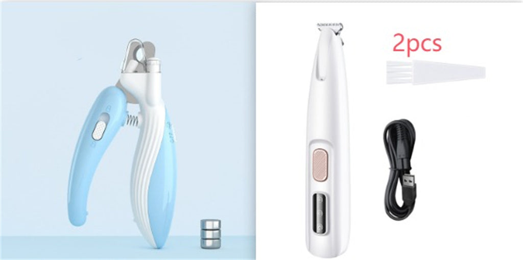 Tosatrice per zampe di cani con luce LED completamente impermeabile