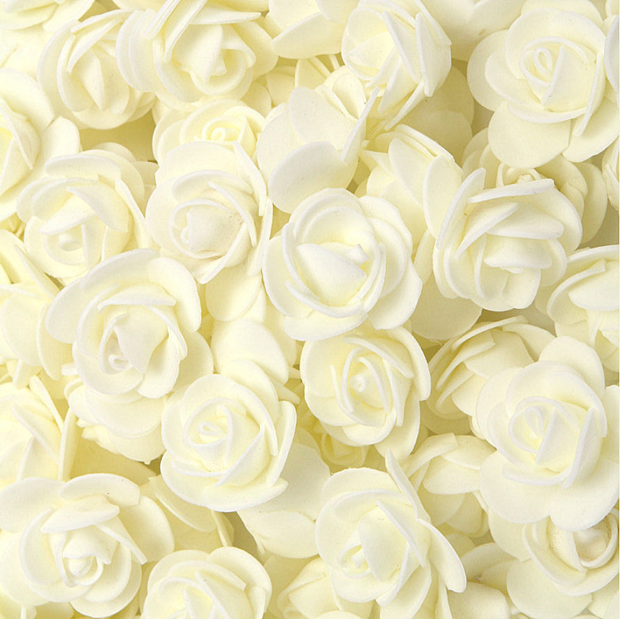 Diameter 3cm Foam Rose Artificial Flowers 500Pcs