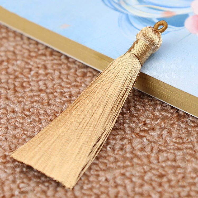 Bookmark Polyester Faux Ice Silk Coil Tassel Chinese Design