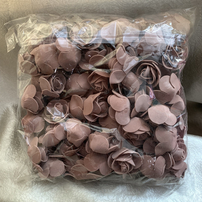 Diameter 3cm Foam Rose Artificial Flowers 500Pcs