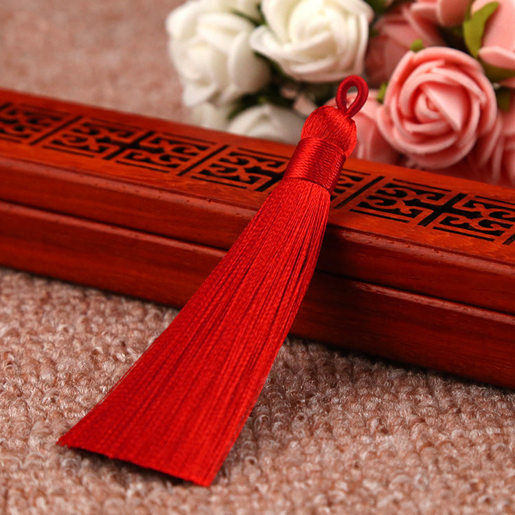 Bookmark Polyester Faux Ice Silk Coil Tassel Chinese Design