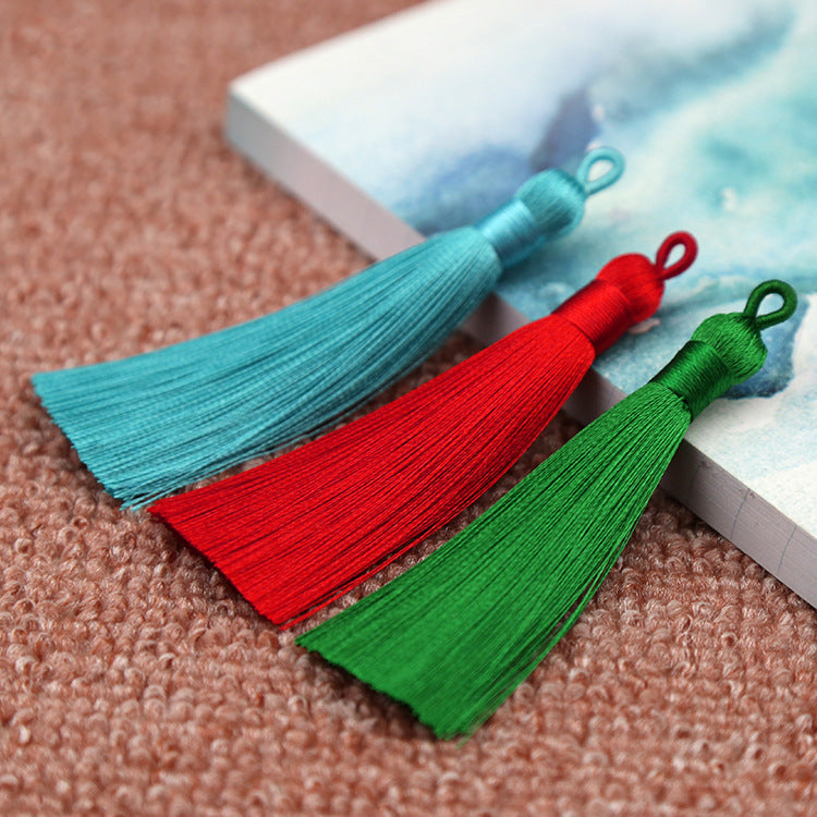 Bookmark Polyester Faux Ice Silk Coil Tassel Chinese Design