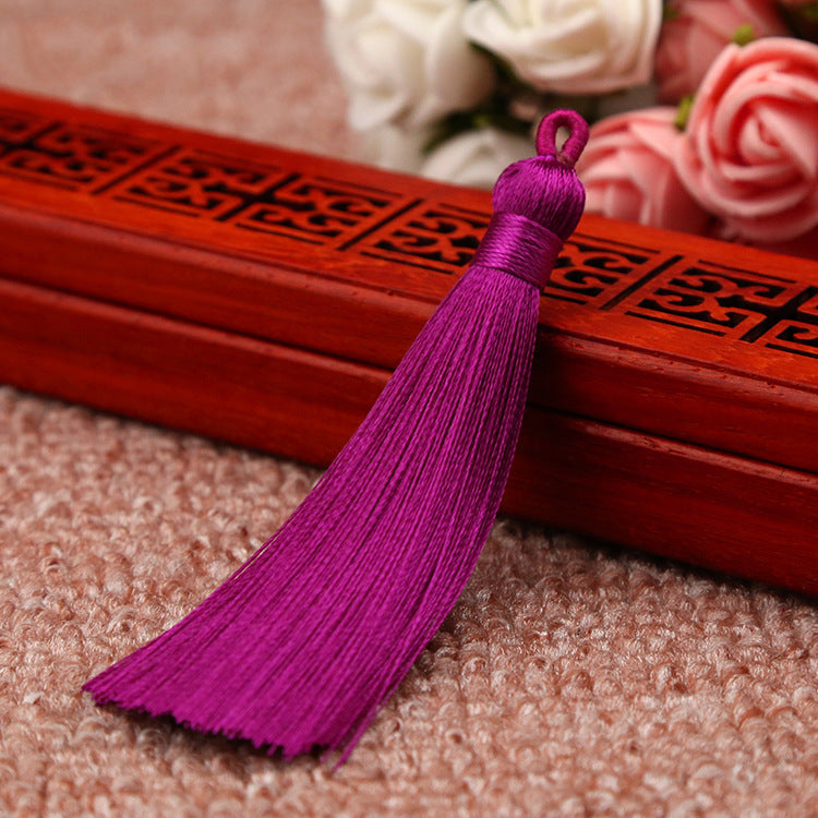 Bookmark Polyester Faux Ice Silk Coil Tassel Chinese Design