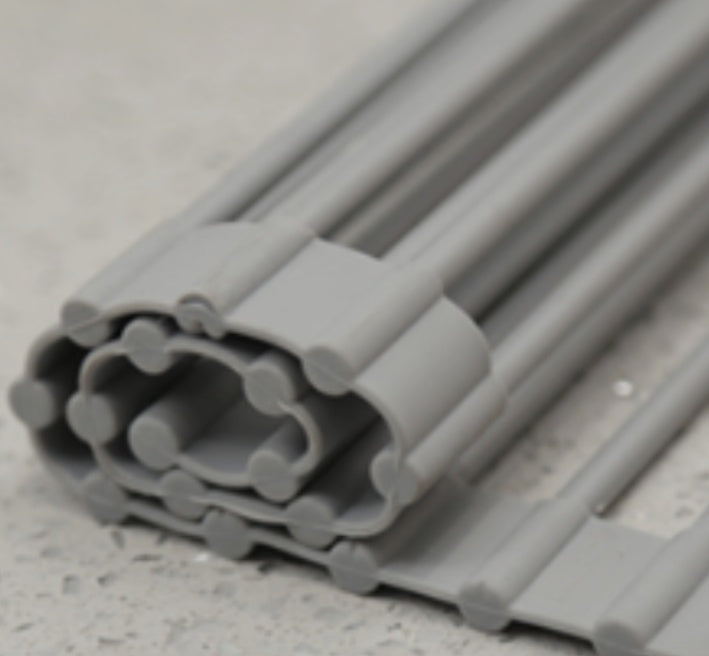 Scolapiatti pieghevole per lavello da cucina in acciaio inossidabile