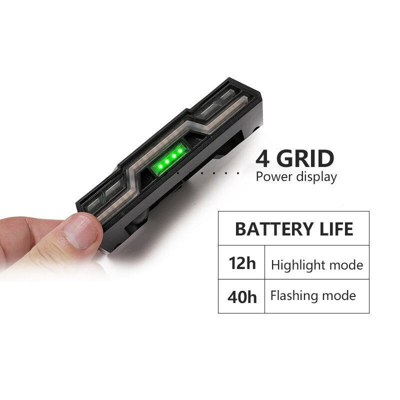 Fanale posteriore per bicicletta impermeabile Fanale posteriore ricaricabile tramite USB Fanale posteriore per bicicletta 3 colori 