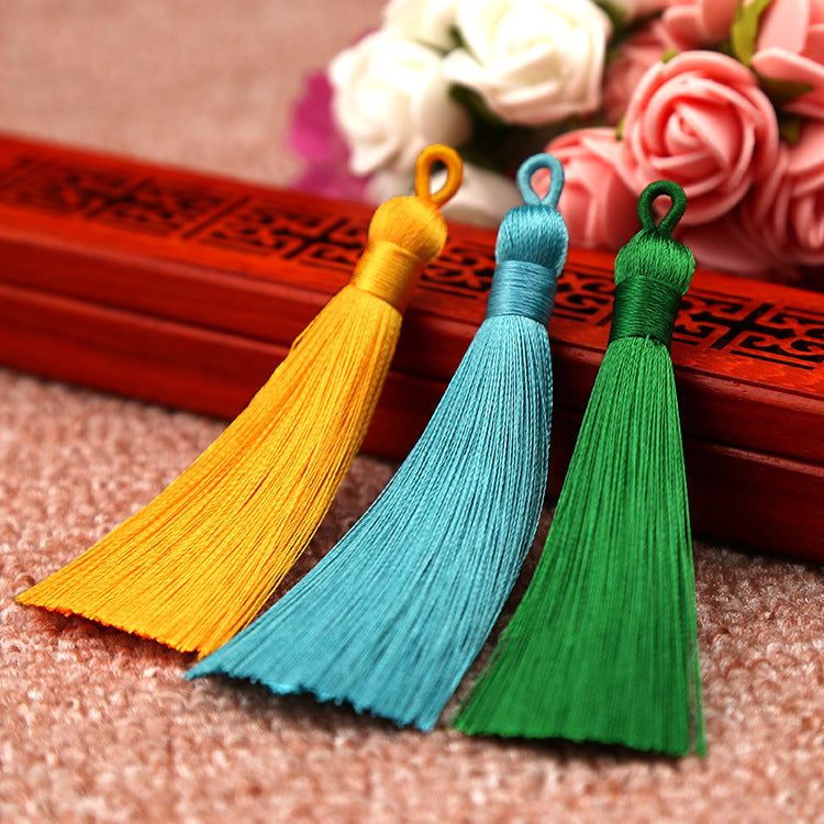 Bookmark Polyester Faux Ice Silk Coil Tassel Chinese Design