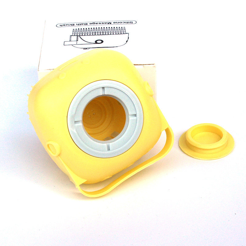 Spazzola da bagno in silicone per cani con erogatore di shampoo - Strumento per la toelettatura e il massaggio