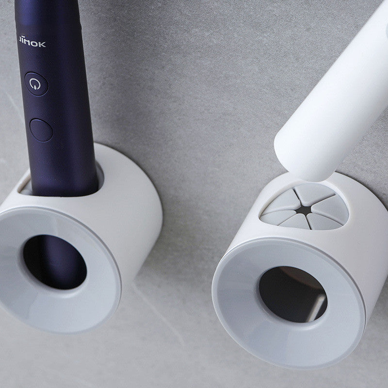 Portaspazzolino da denti a parete con ventosa, contenitore a parete, senza foratura