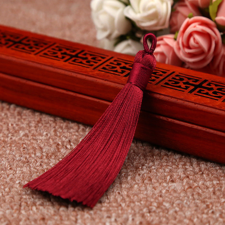 Bookmark Polyester Faux Ice Silk Coil Tassel Chinese Design