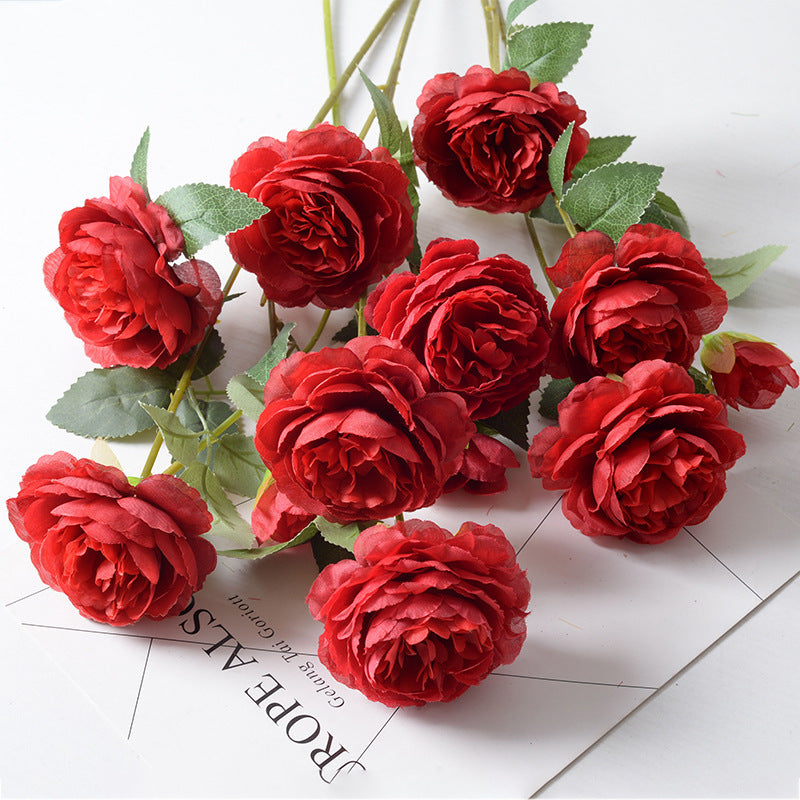 Decorazione Fiori di Peonia di Seta