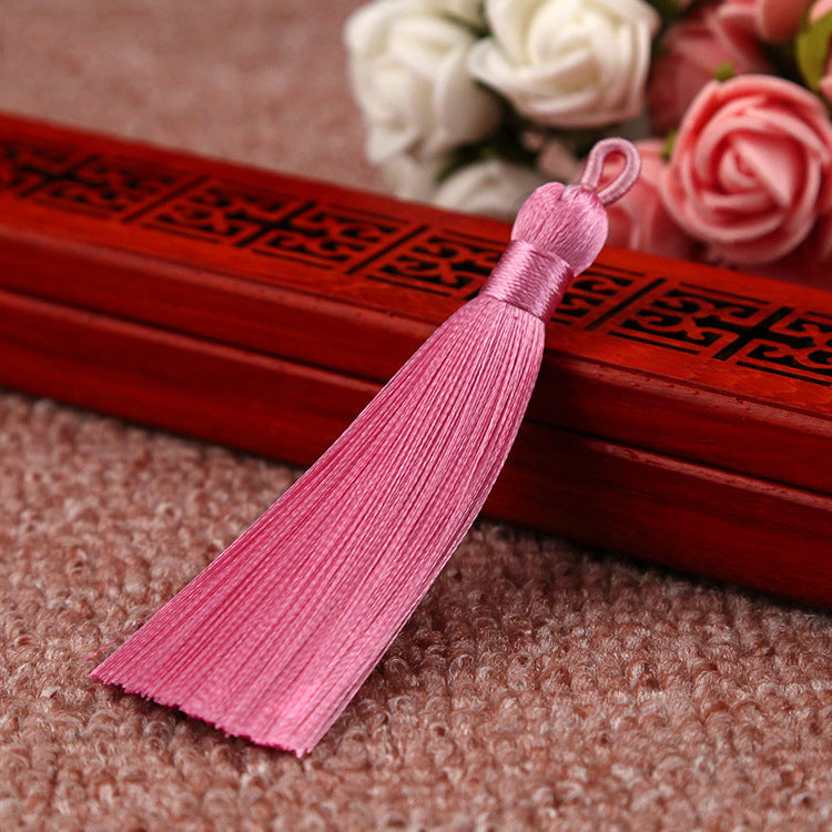 Bookmark Polyester Faux Ice Silk Coil Tassel Chinese Design
