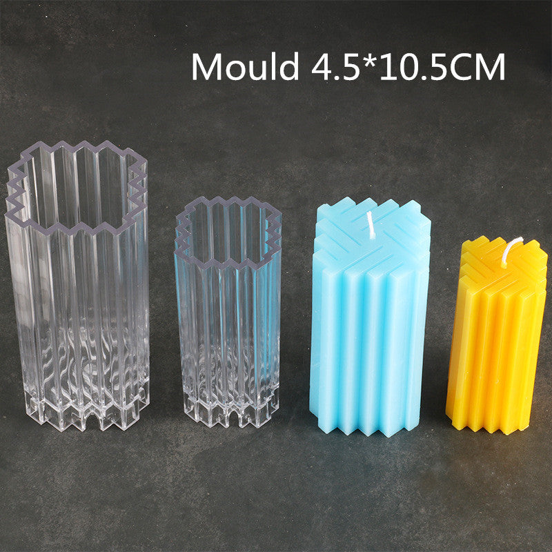 Candle Mold Creative Candle Mold Square Weave Pattern Candle Mold Color Candle Mold