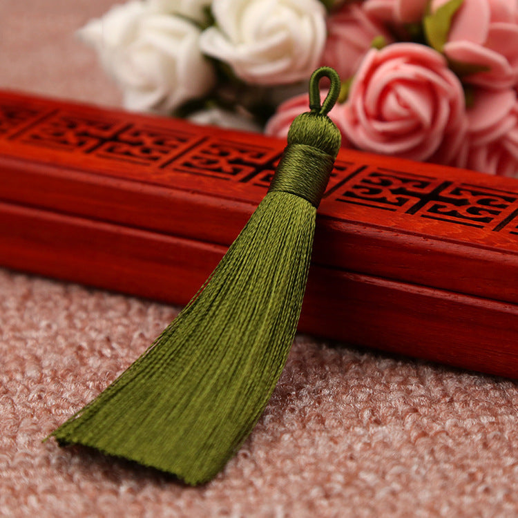 Bookmark Polyester Faux Ice Silk Coil Tassel Chinese Design