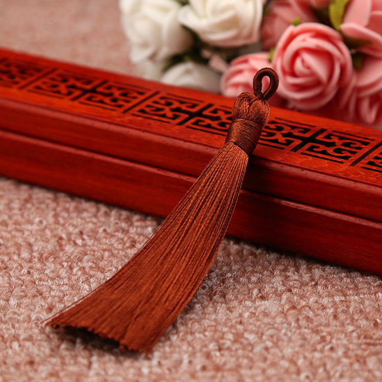 Bookmark Polyester Faux Ice Silk Coil Tassel Chinese Design