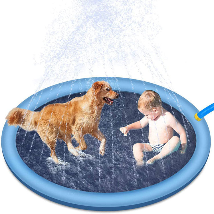 Tappetino antiscivolo per bambini e cani, ideale per piscine estive all'aperto.