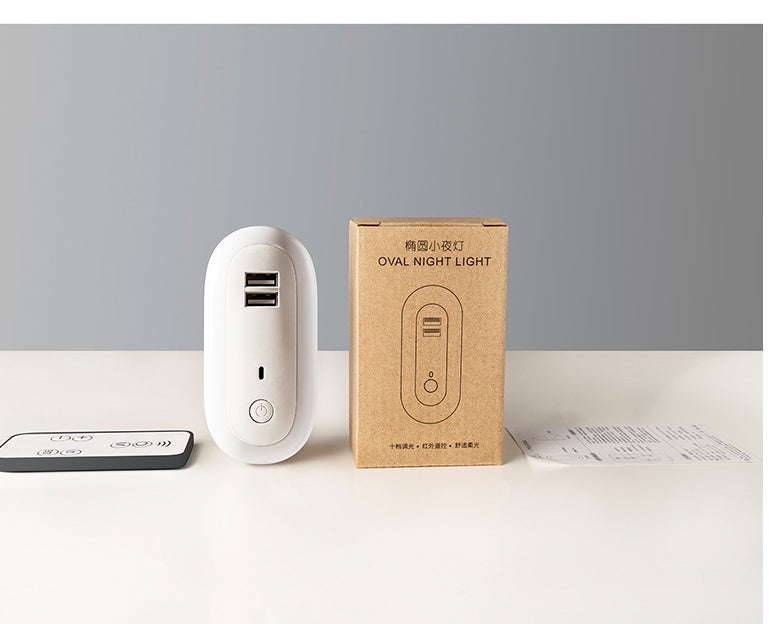 Lampada da parete USB con telecomando, luce notturna con dimmer temporizzato