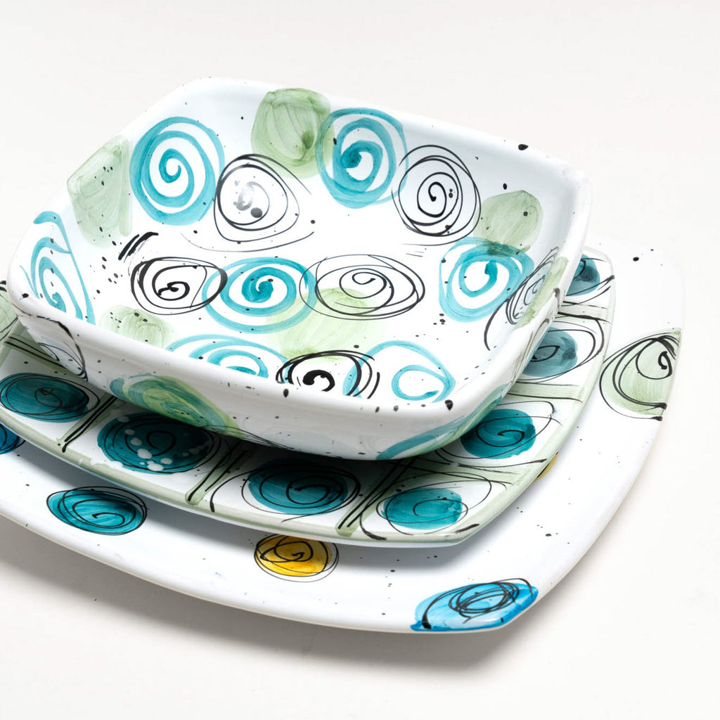 Tris Piatti Fantasie di Cerchi Istinstismo