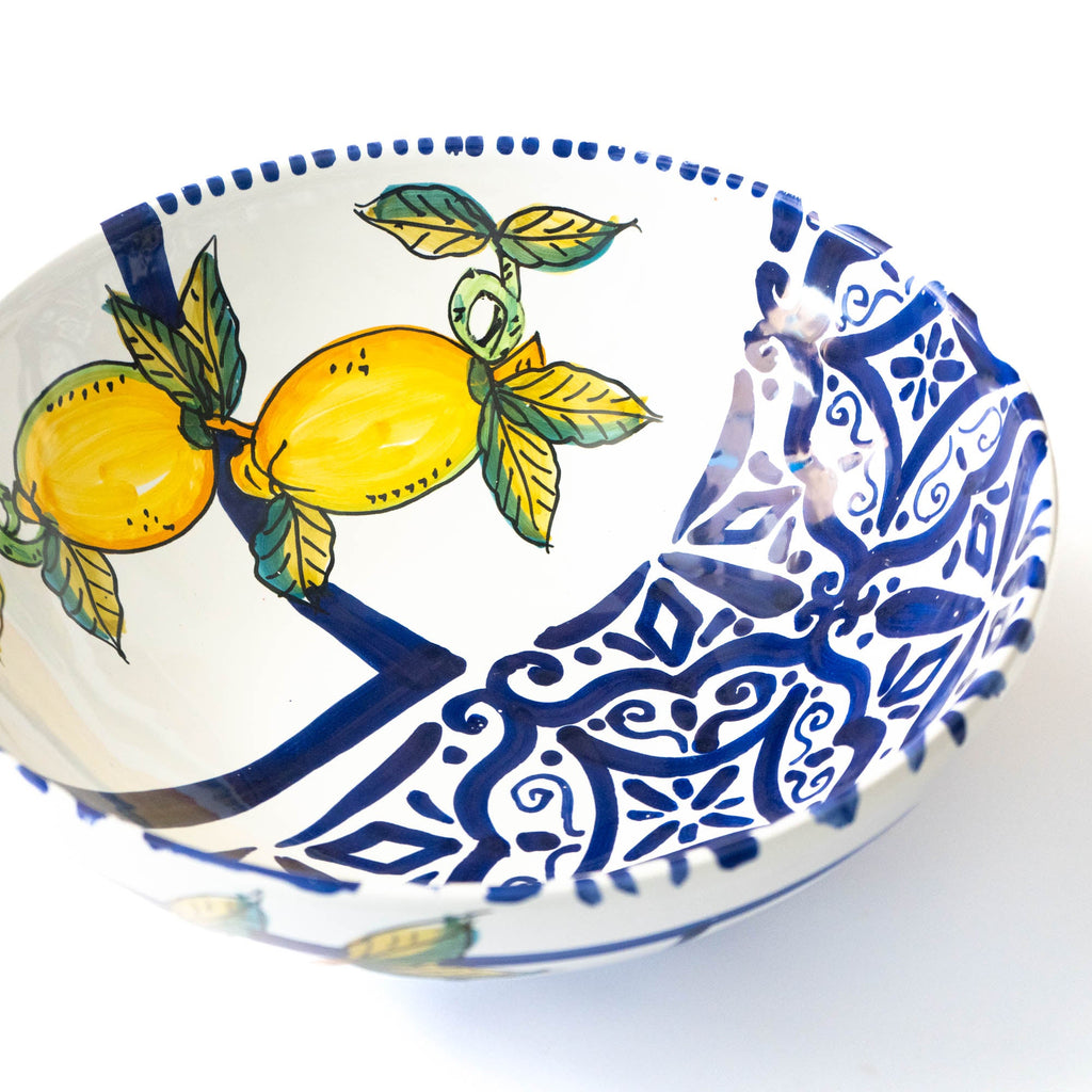 Ensalada de mayólica azul