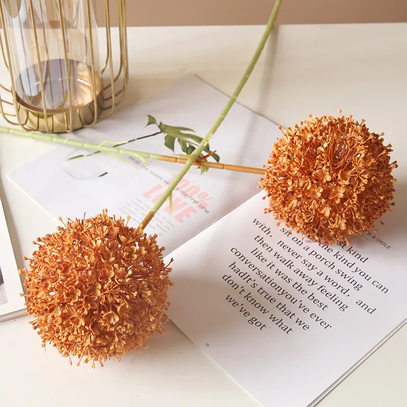 Grande ramo artificiale di cipolla colorata per sala da matrimonio, floreale, 75 cm.