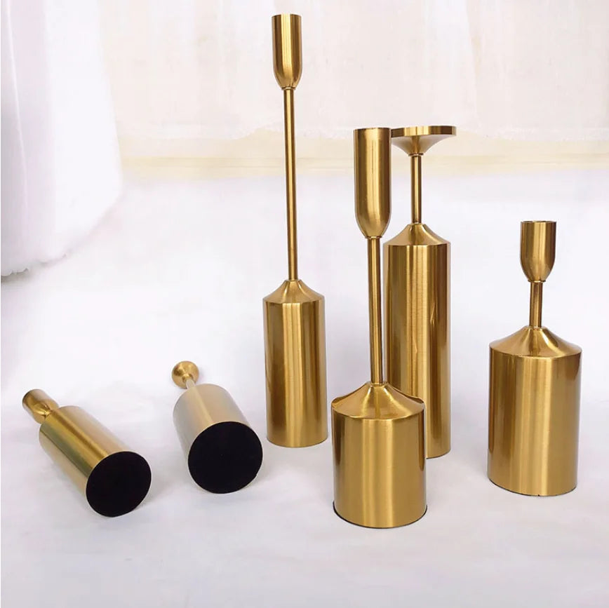 Portacandele in metallo retrò in stile europeo