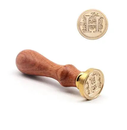 Timbro di ceralacca antico classico 26 lettere iniziali dell'alfabeto AZ